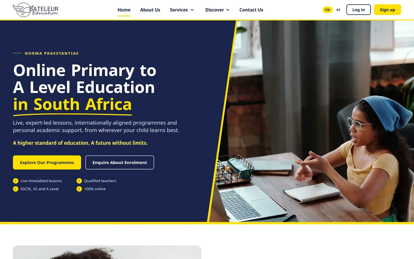 Bateleur Education website, built by Coast IT