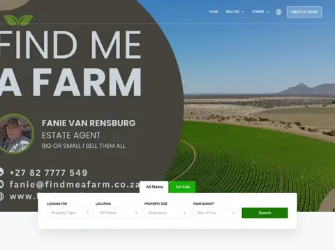 Find Me a Farm Website homepage